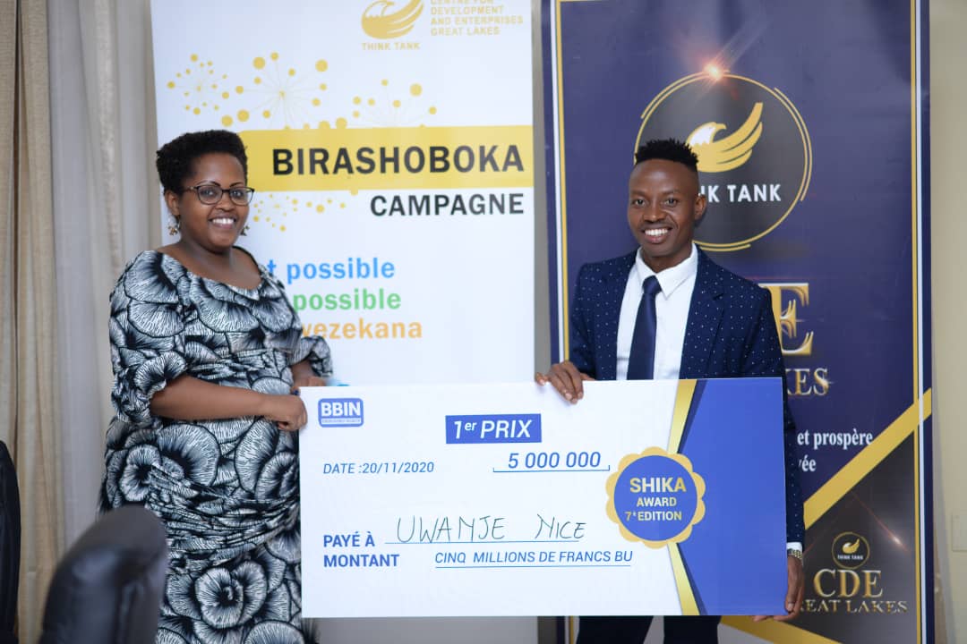 Semaine de l’entrepreneuriat : « Quand Birashoboka » marque le Shika Award 2020